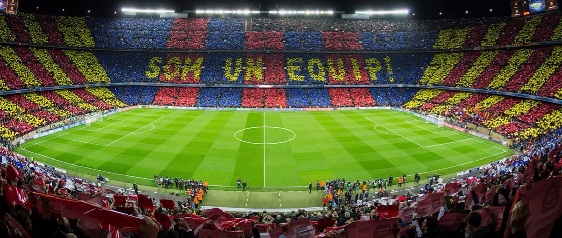 Panoramic view of Spotify Camp Nou stadium. Barcelona Panoramic view of Spotify Camp Nou stadium. Barcelona