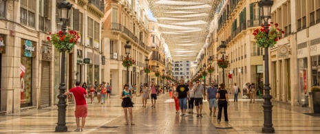 Larios Street in Malaga Larios Street in Malaga