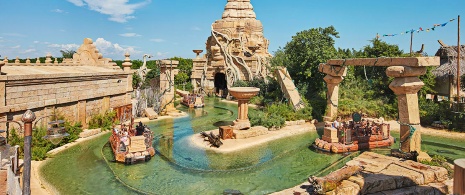 Angkor attraction in Port Aventura Park, Catalonia Angkor attraction in Port Aventura Park, Catalonia