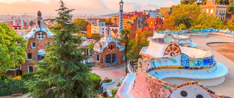 Park Güell in Barcelona, Catalonia Park Güell in Barcelona, Catalonia