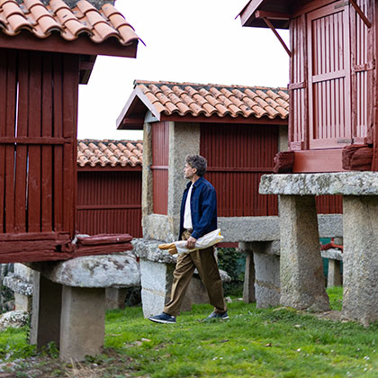 Hórreos A Merca em Orense, Galiza