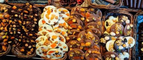 Chocalates y bombones en La Boquería Chocalates y bombones en La Boquería
