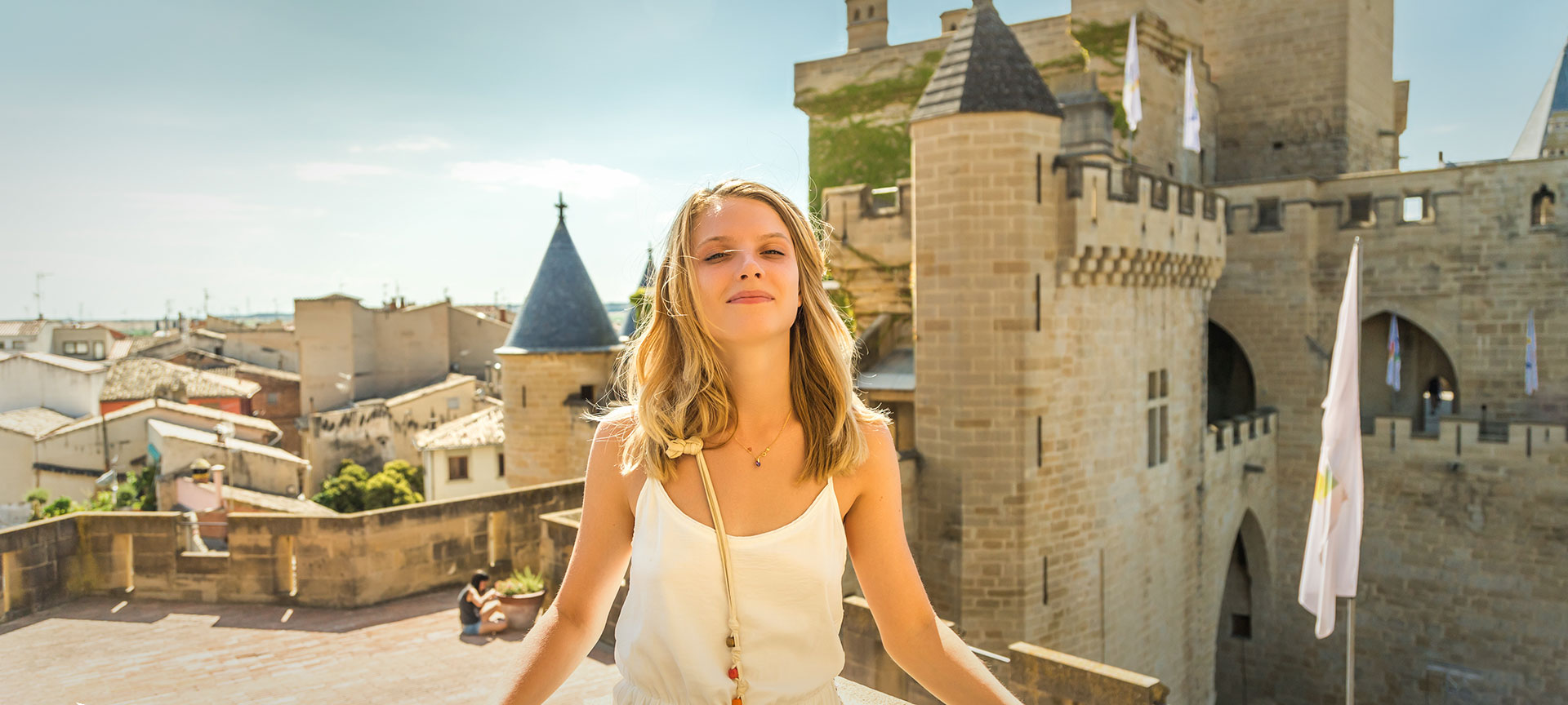 Tourist visiting Spain