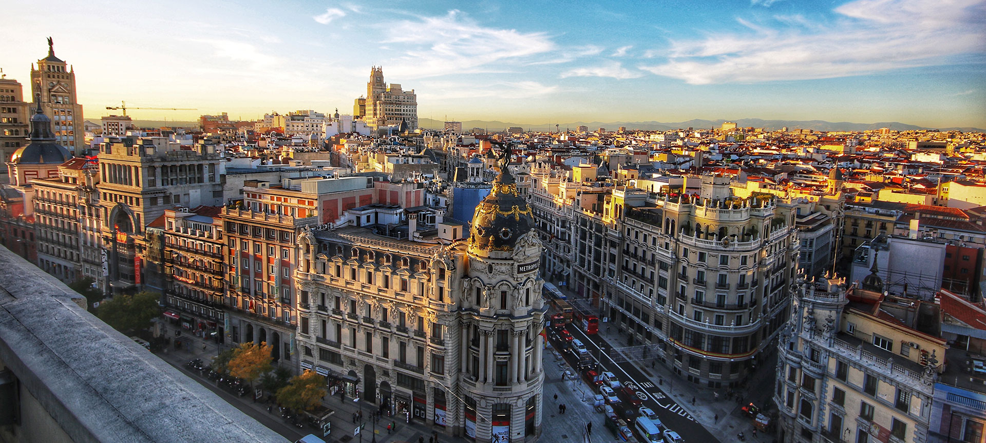 グラン・ビアの眺め、マドリード