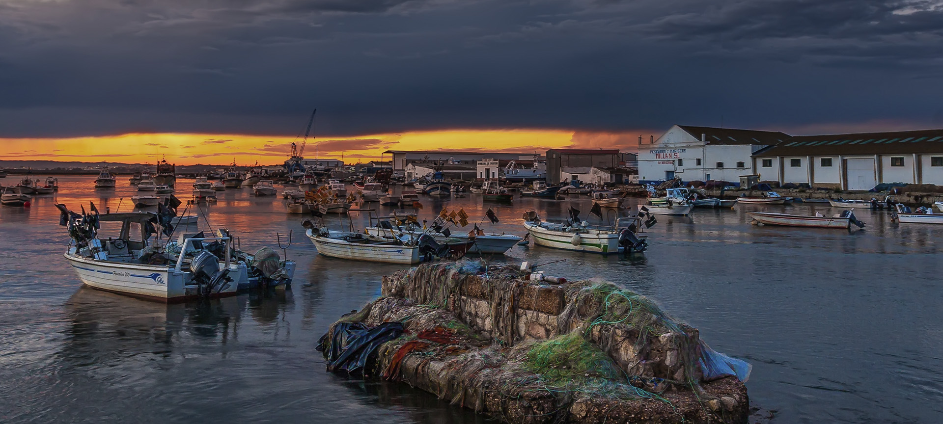 Puerto pesquero de Isla Cristina, en Hueva (Andalucía)