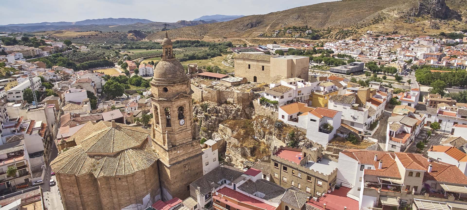 Gesamtansicht von Loja in Granada (Andalusien)