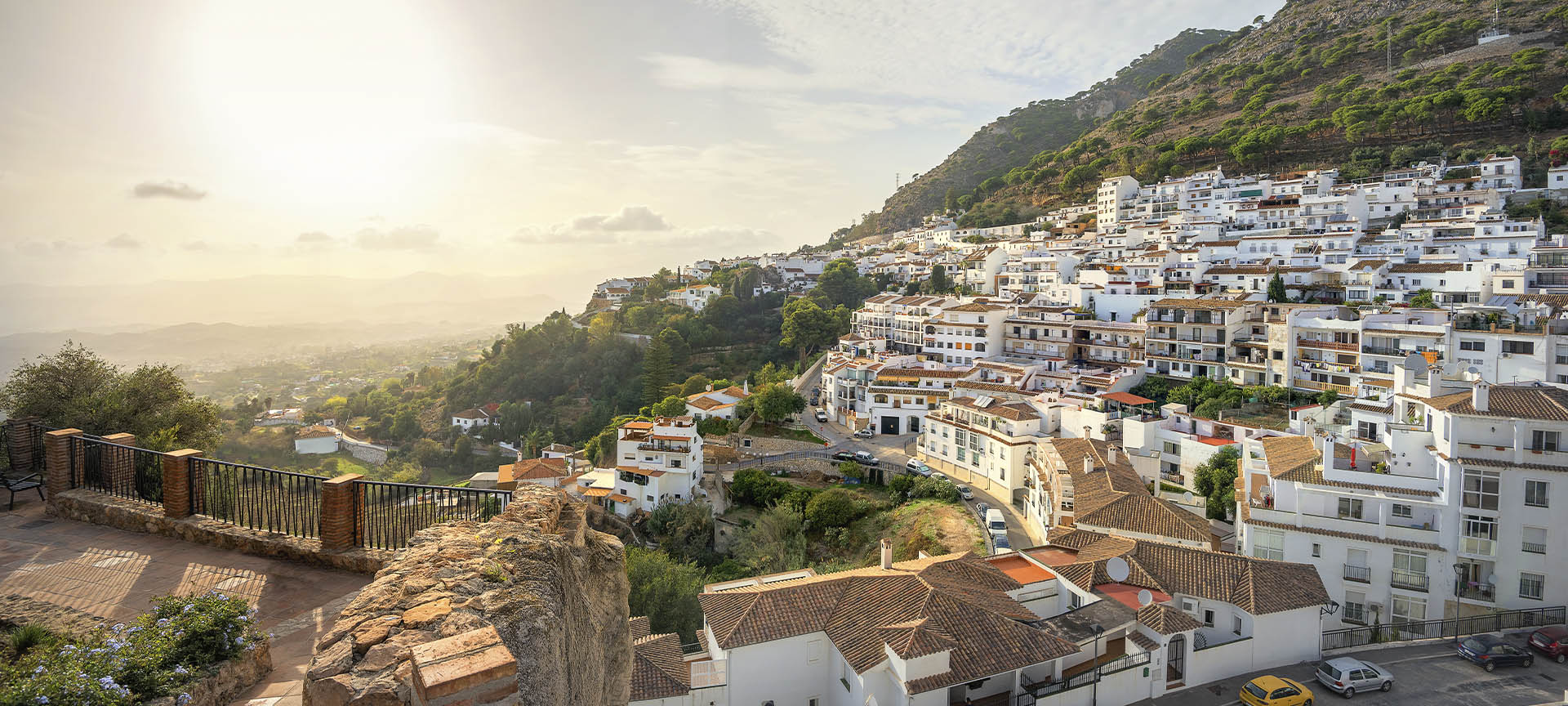 General view of Mijas in Malaga (Andalusia)