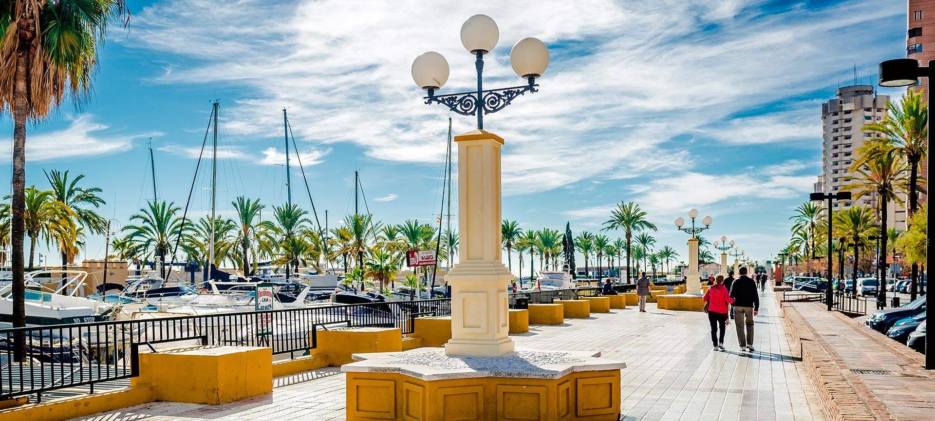 Strandpromenade von Fuengirola (Málaga, Andalusien)