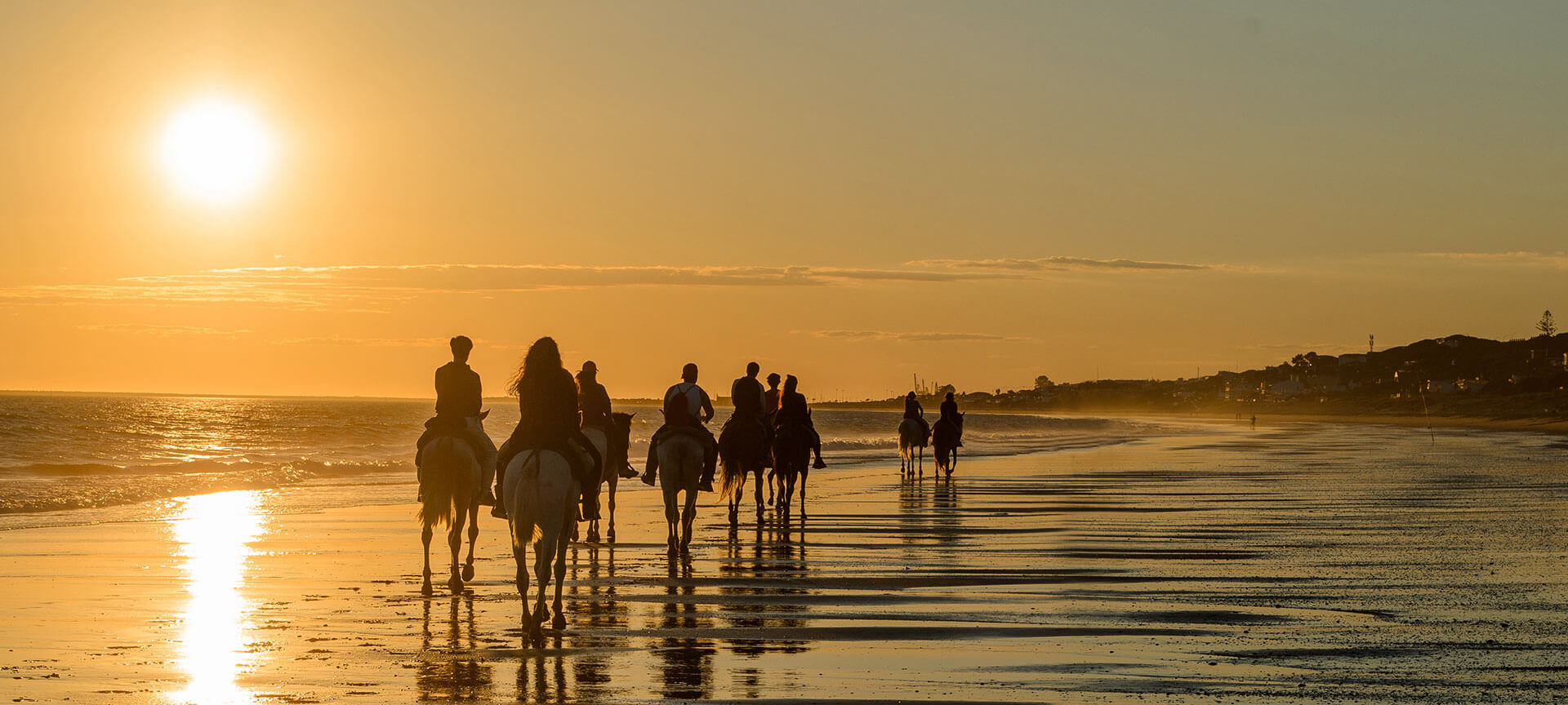 Ruta a caballo en la playa Mazagón, Huelva