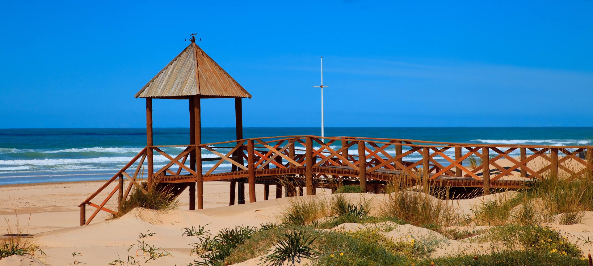 Playa de Cortadura, en Cádiz