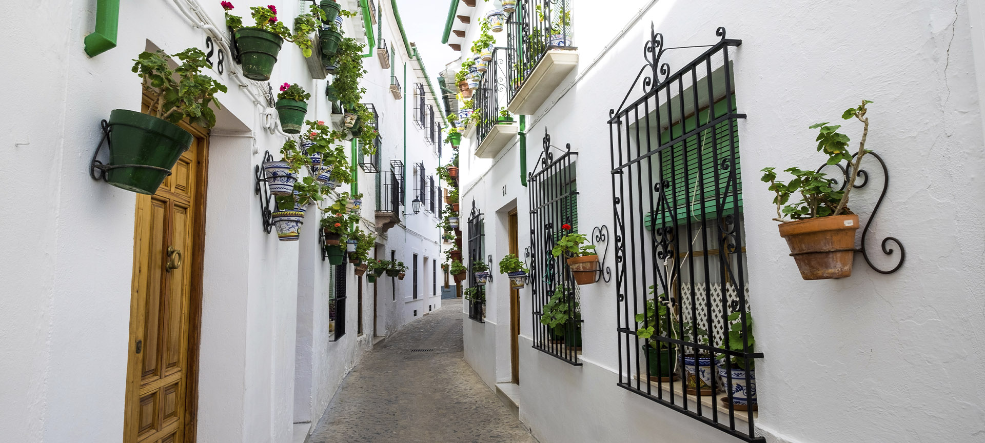 Traditional architecture and typical decoration in Priego de Córdoba (Cordoba, Andalusia)