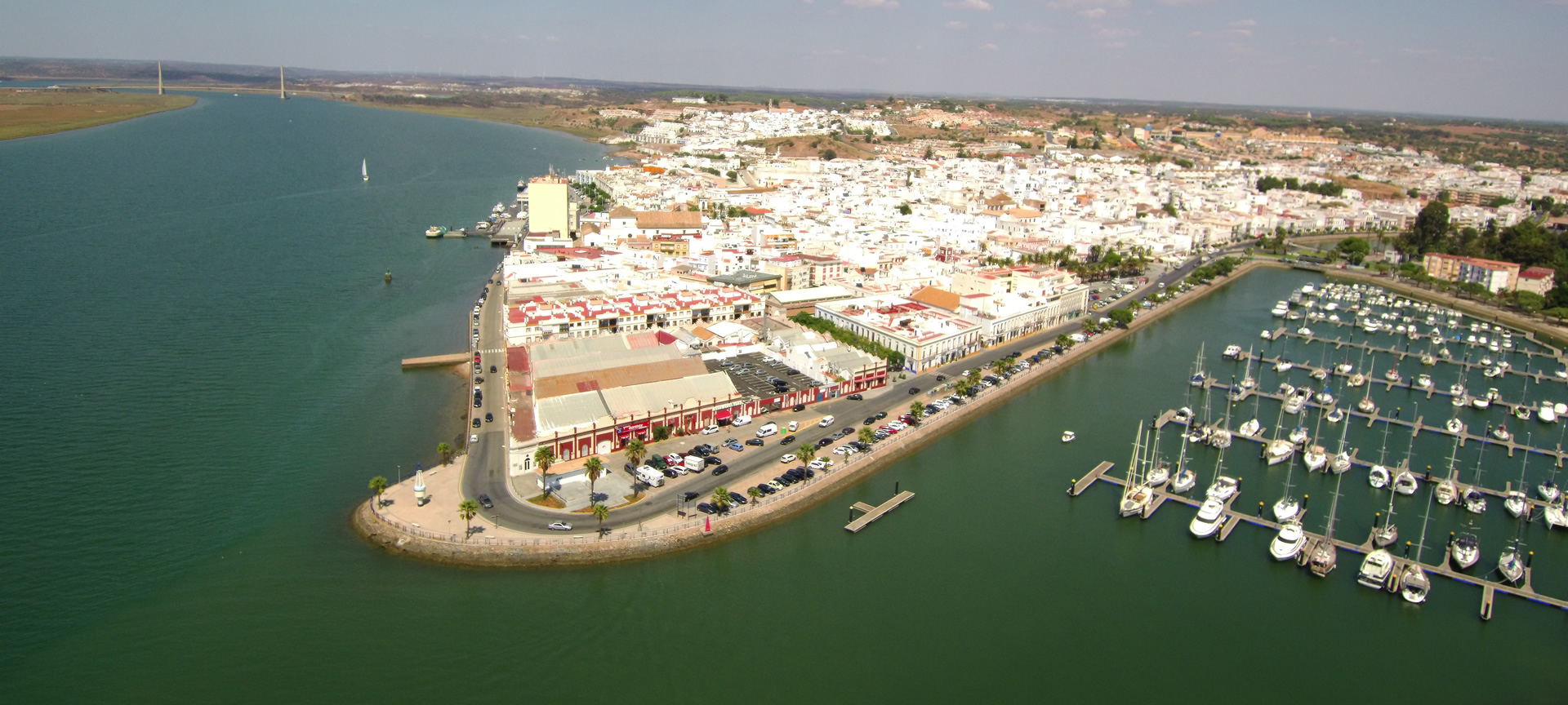 Vista aérea de Ayamonte (Huelva)