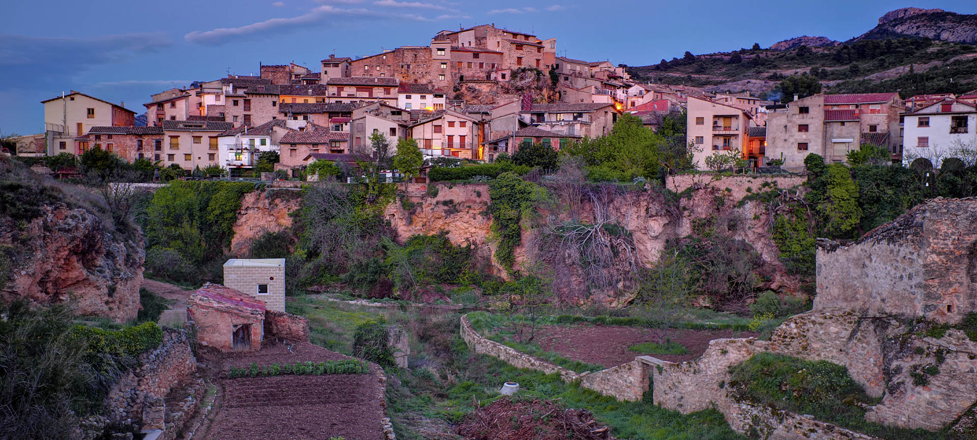 Vista panorâmica de Beceite (Teruel, Aragão)