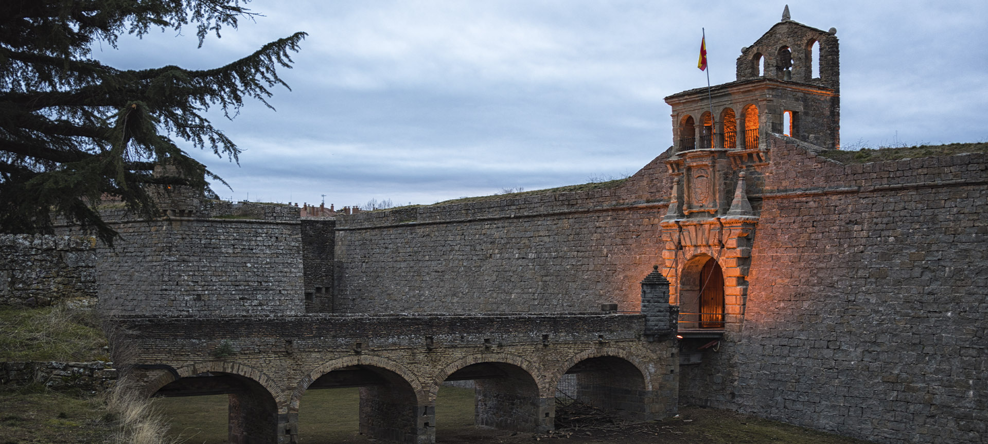 Entrée de la citadelle de Jaca (province de Huesca, Aragon)