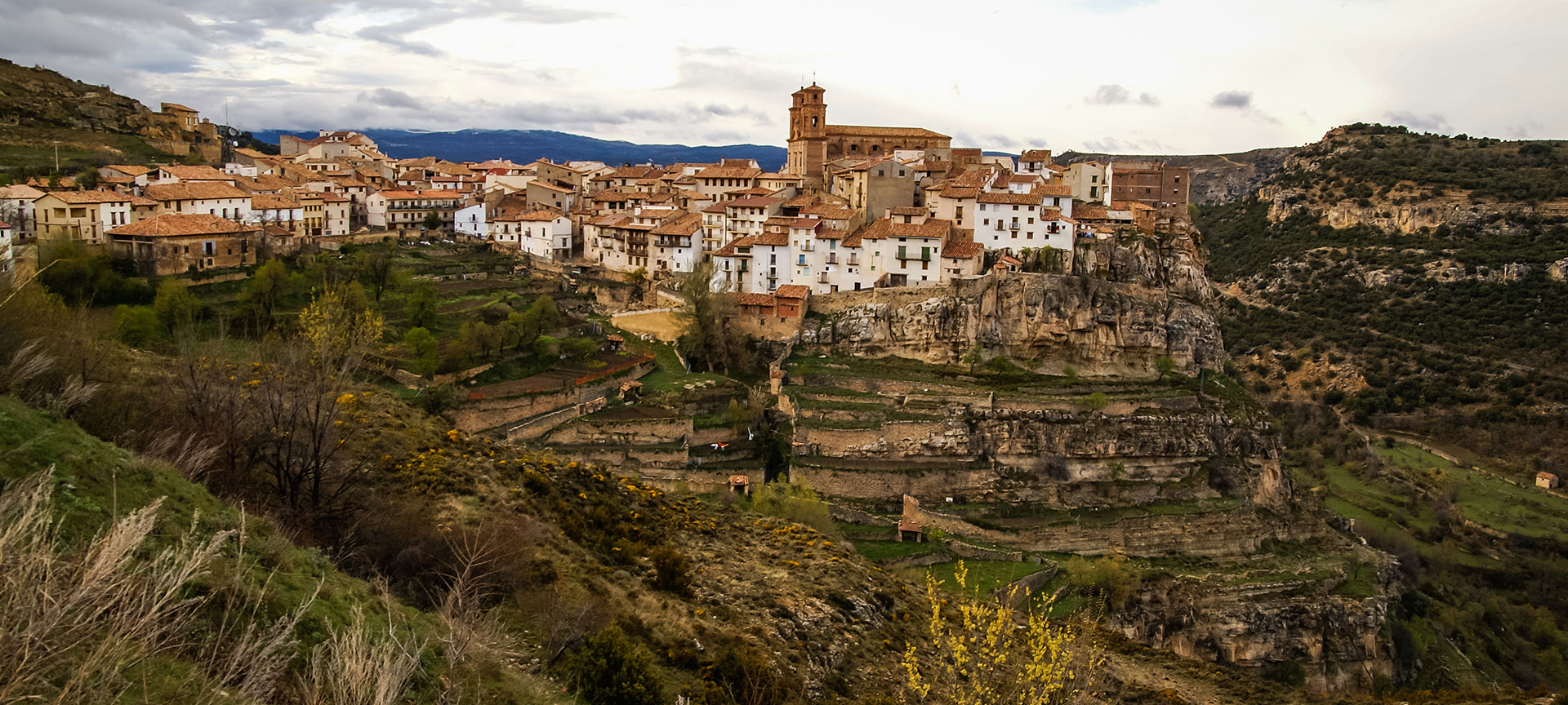 Vue générale de Villarluengo, province de Teruel, Aragon
