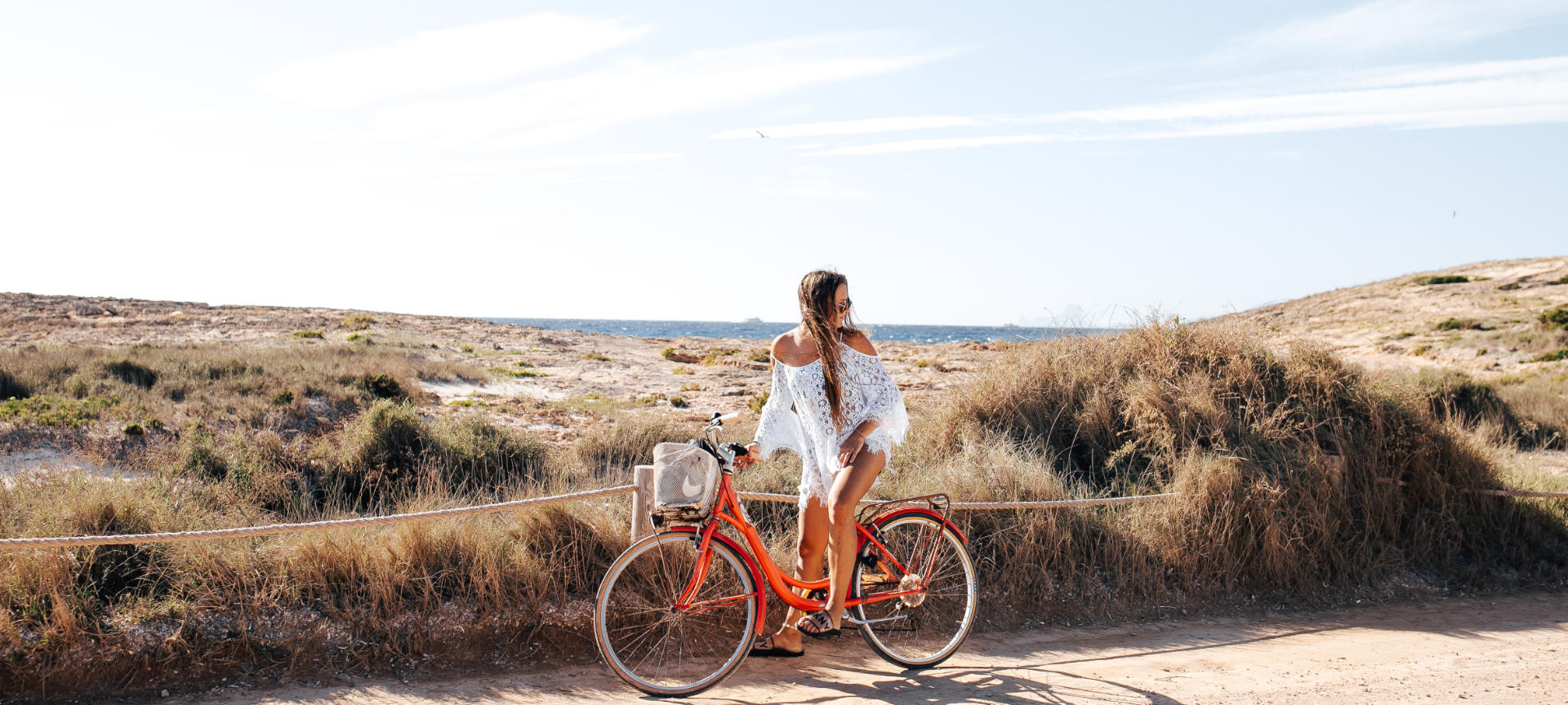 Turista in bicicletta, Formentera Turista in bicicletta, Formentera