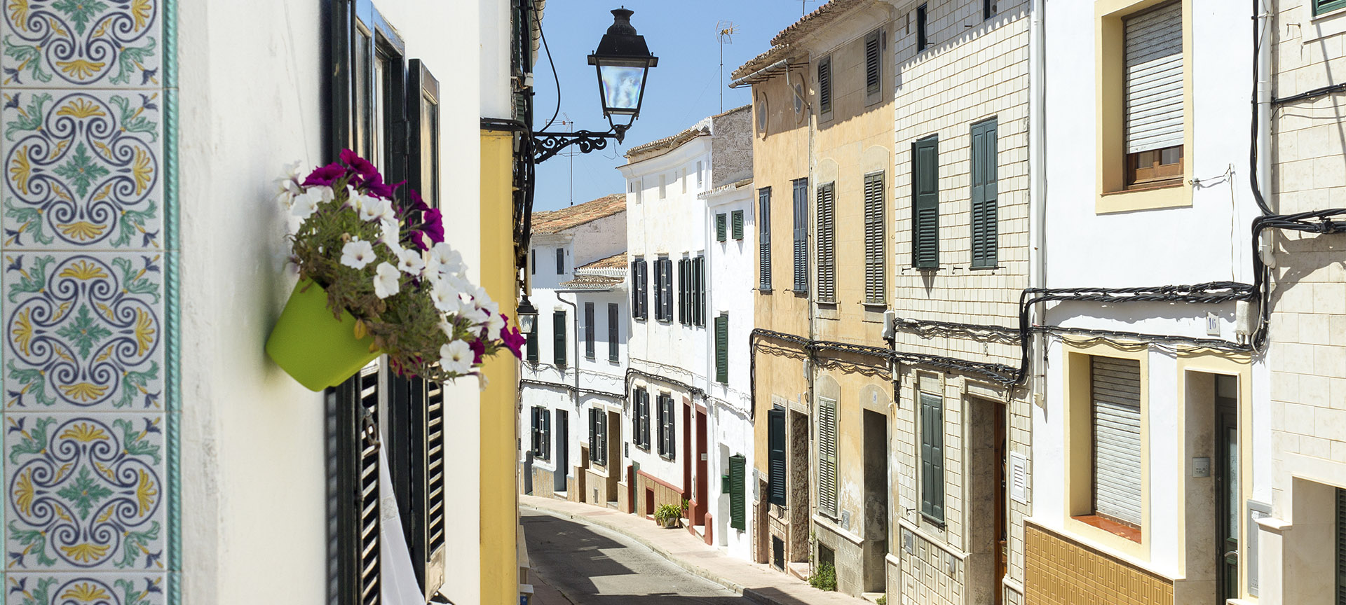 Rua de Alaior (Menorca, Ilhas Baleares)