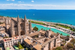 Vista aerea di Palma, Maiorca (Isole Baleari)