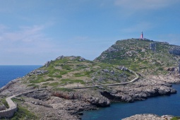 Vista do Farol de n'Ensiola no Parque Nacional de Cabrera