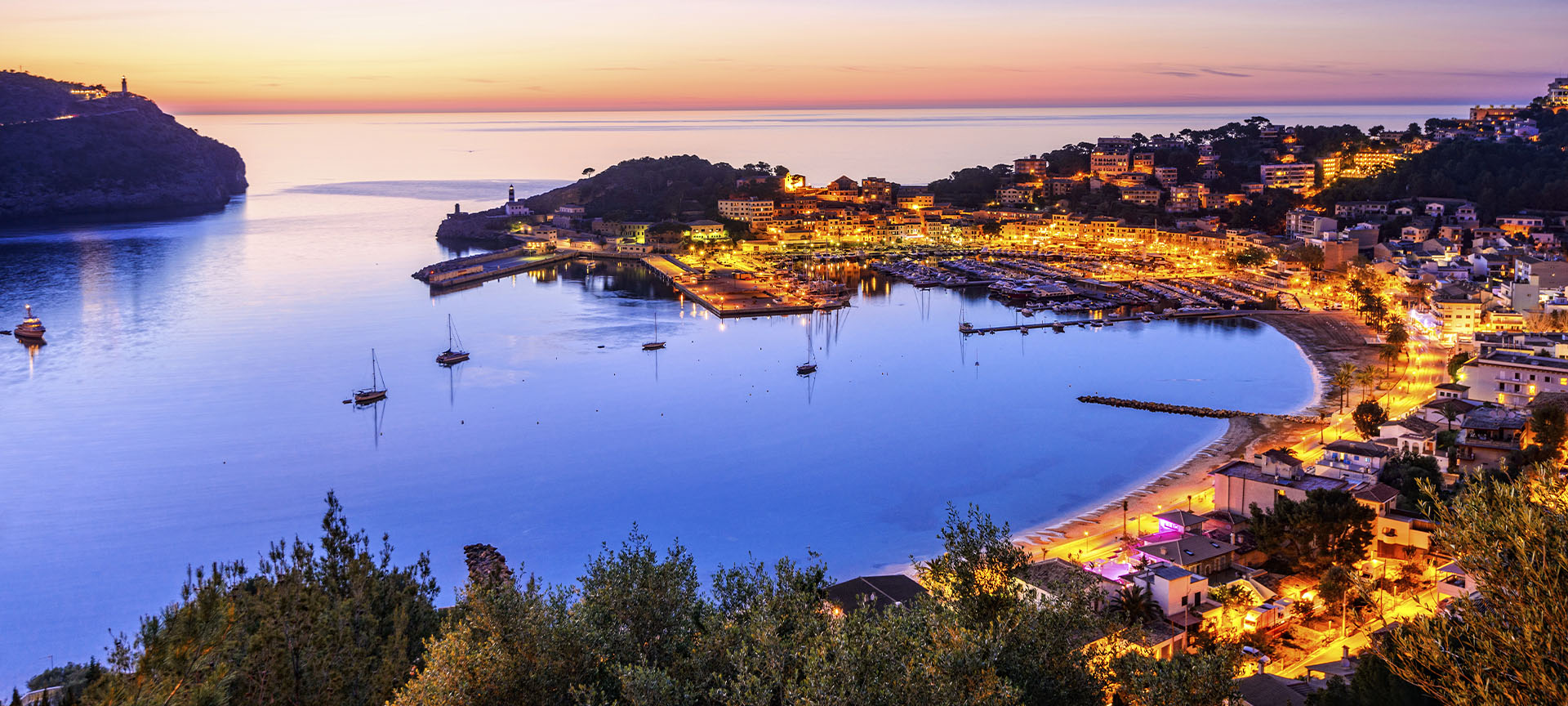 Port w Sóller na Majorce (Baleary)