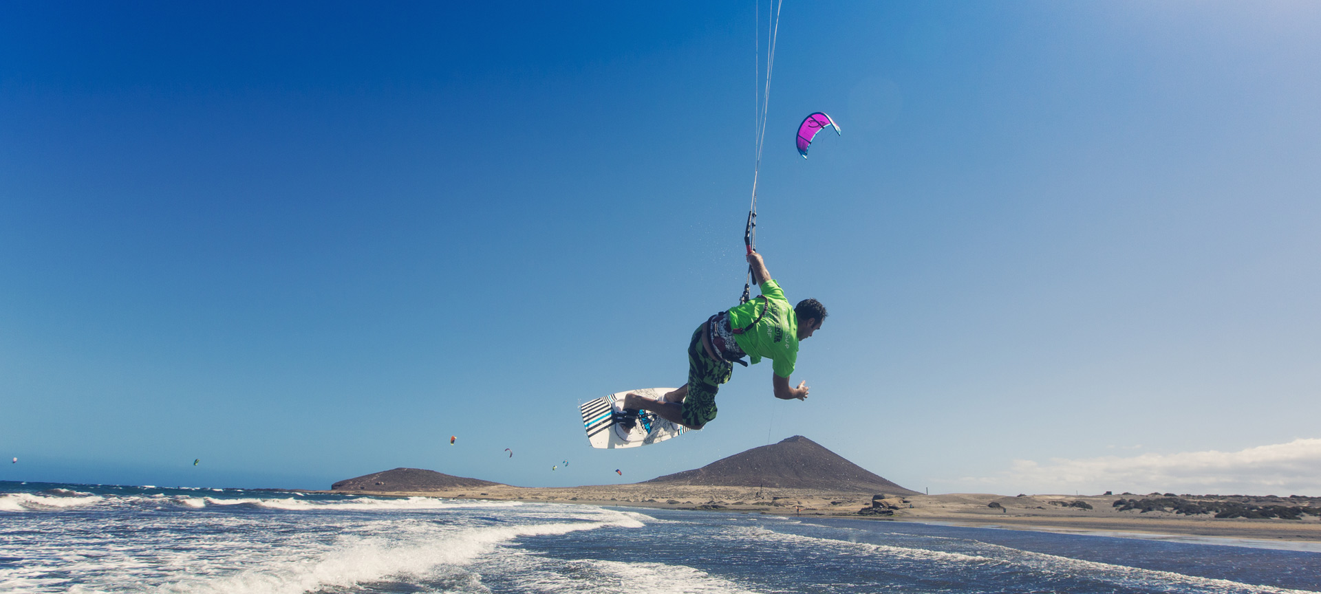Kitesurfing w El Médano, Teneryfa (Wyspy Kanaryjskie)
