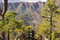 Belvedere La Cumbrecita. Parco Nazionale della Caldera de Taburiente. La Palma