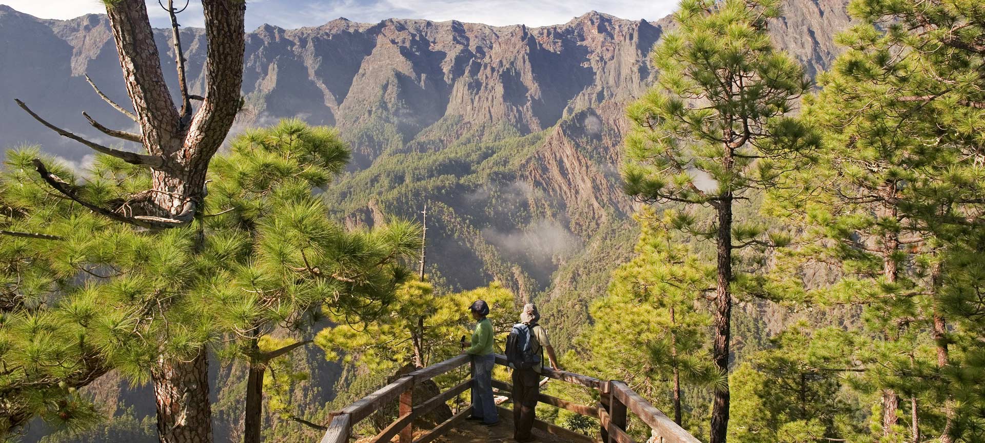 Belvedere La Cumbrecita. Parco Nazionale della Caldera de Taburiente. La Palma
