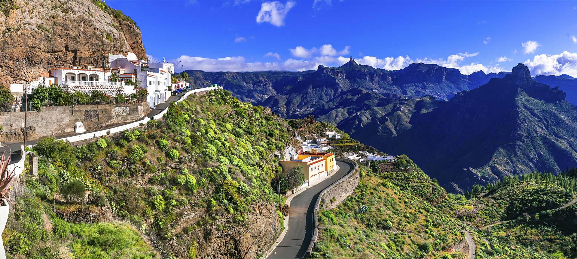 Panoramica di Artenara (Gran Canaria, Isole Canarie)