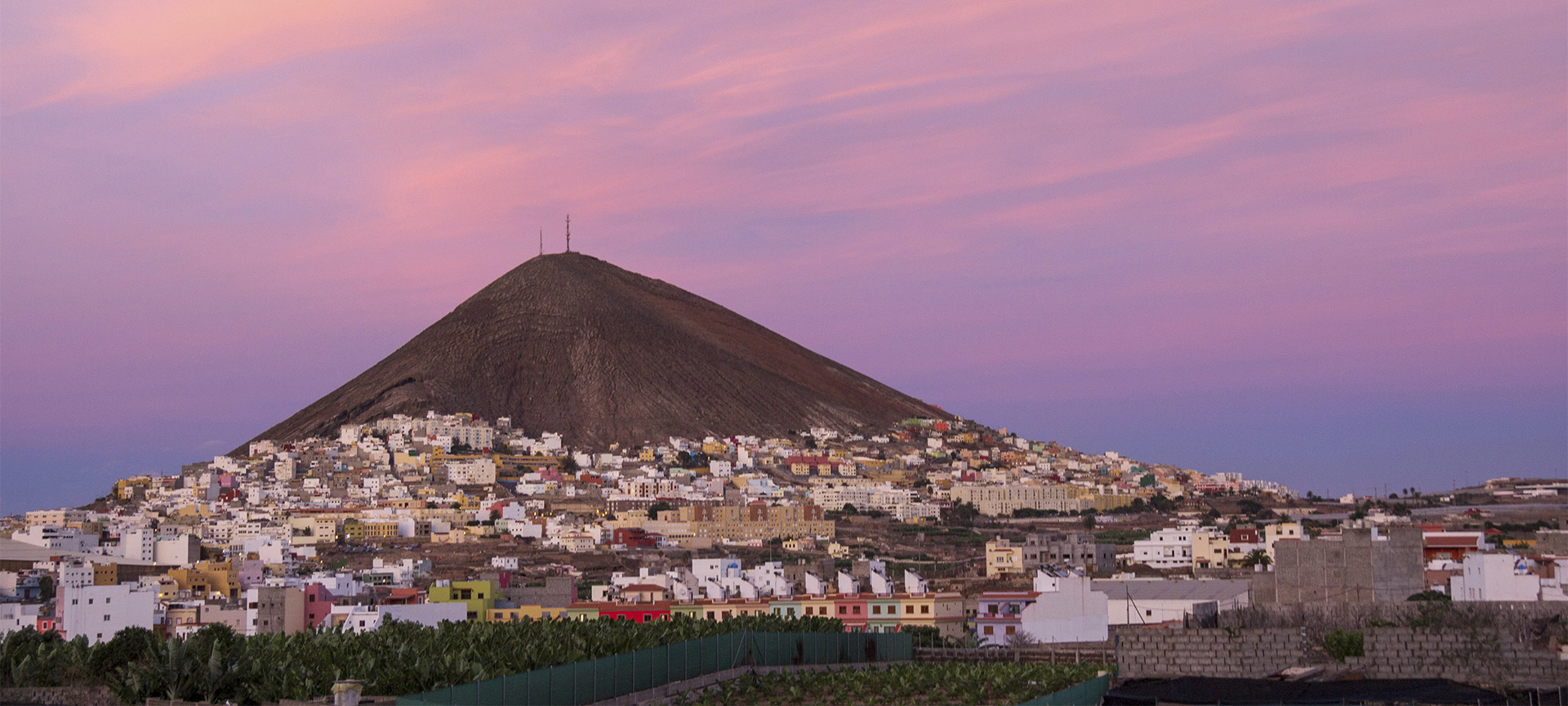 Panoramablick auf Gáldar auf Gran Canaria (Kanarische Inseln)