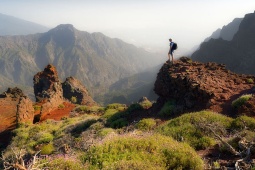 Parco nazionale della Caldera de Taburiente nell'isola di La Palma