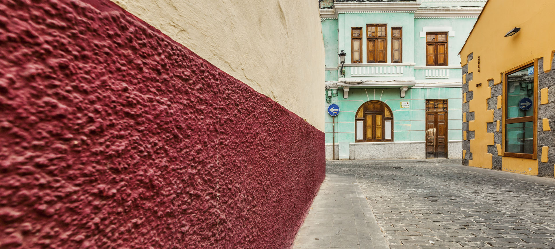 Calles de Santa Brígida, en la isla de Gran Canaria (Islas Canarias)
