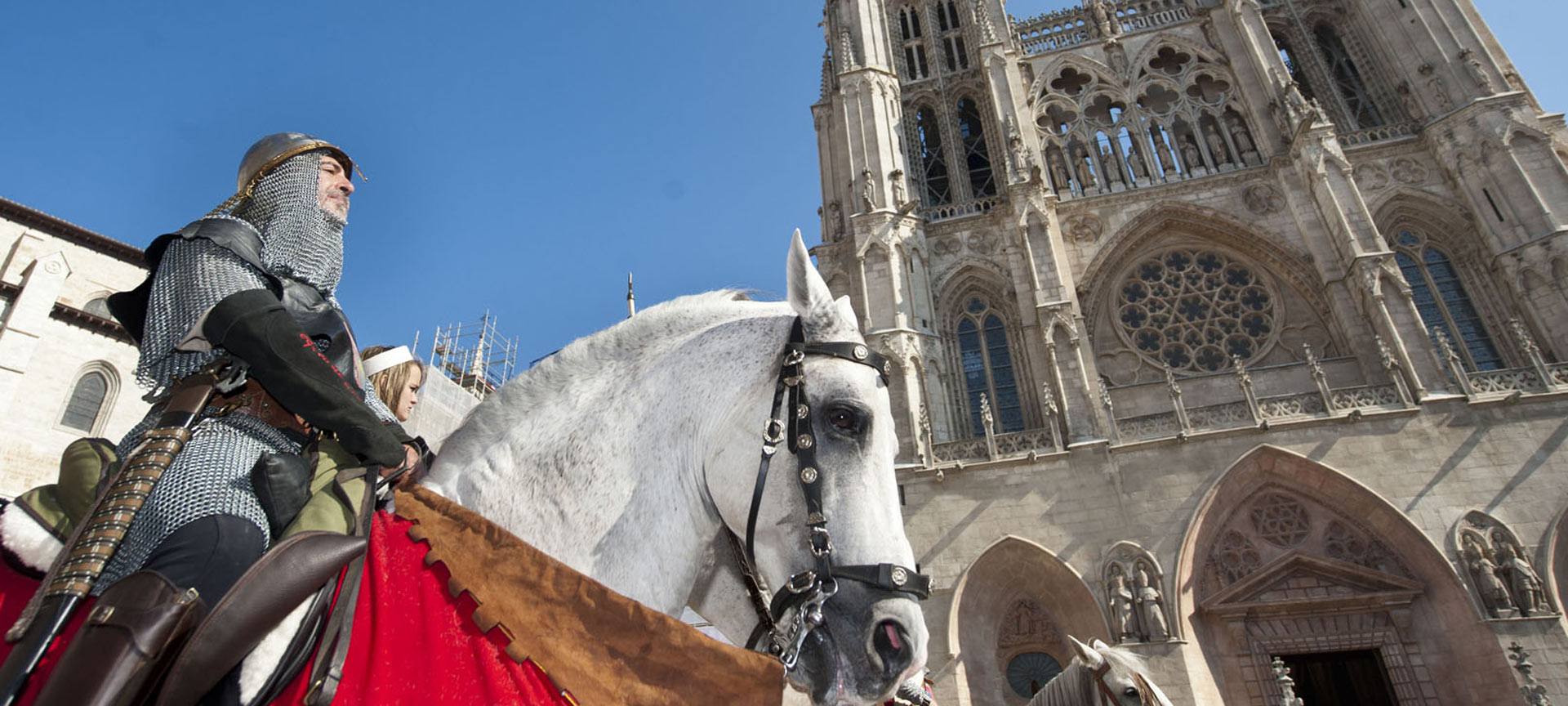 Obchody dni Cyda przed katedrą w Burgos (Burgos, Kastylia-León)