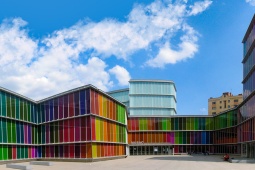 Musée d'art contemporain de León (MUSAC), par Tuñón et Mansilla. Castille-et-Léon