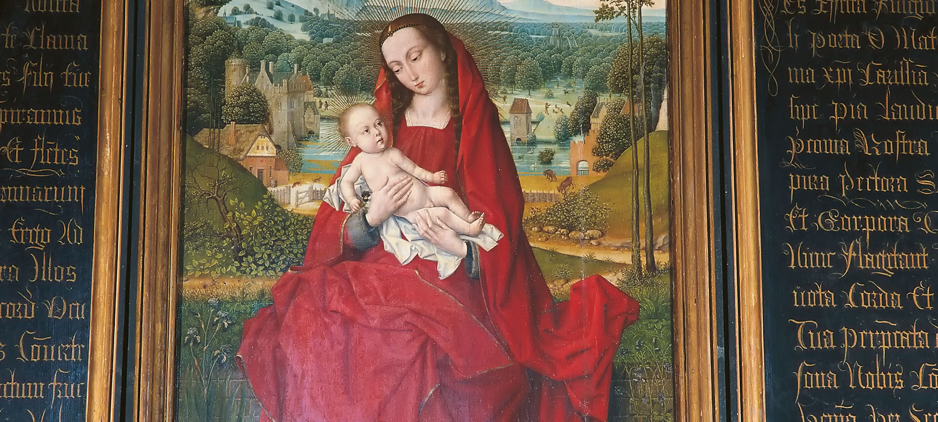聖母子像。ハンス・メムリンク。ブルゴス司教座博物館