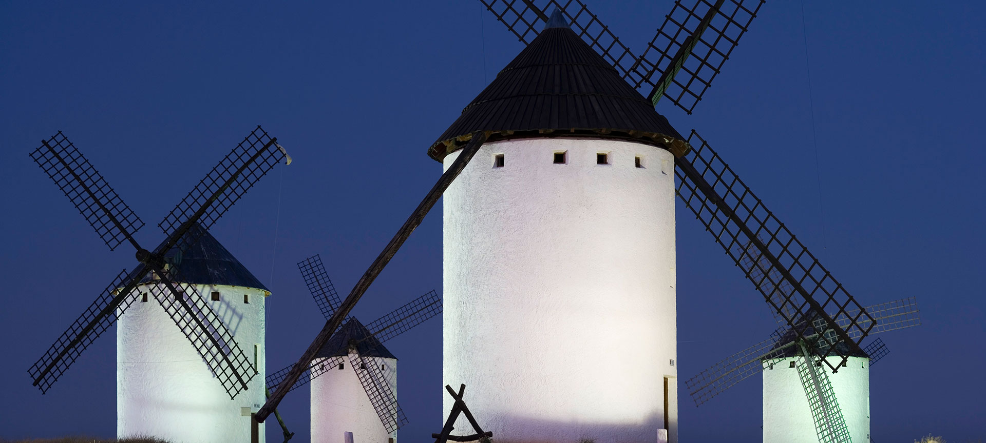 Windmills in Campo de Criptana. Ciudad Real