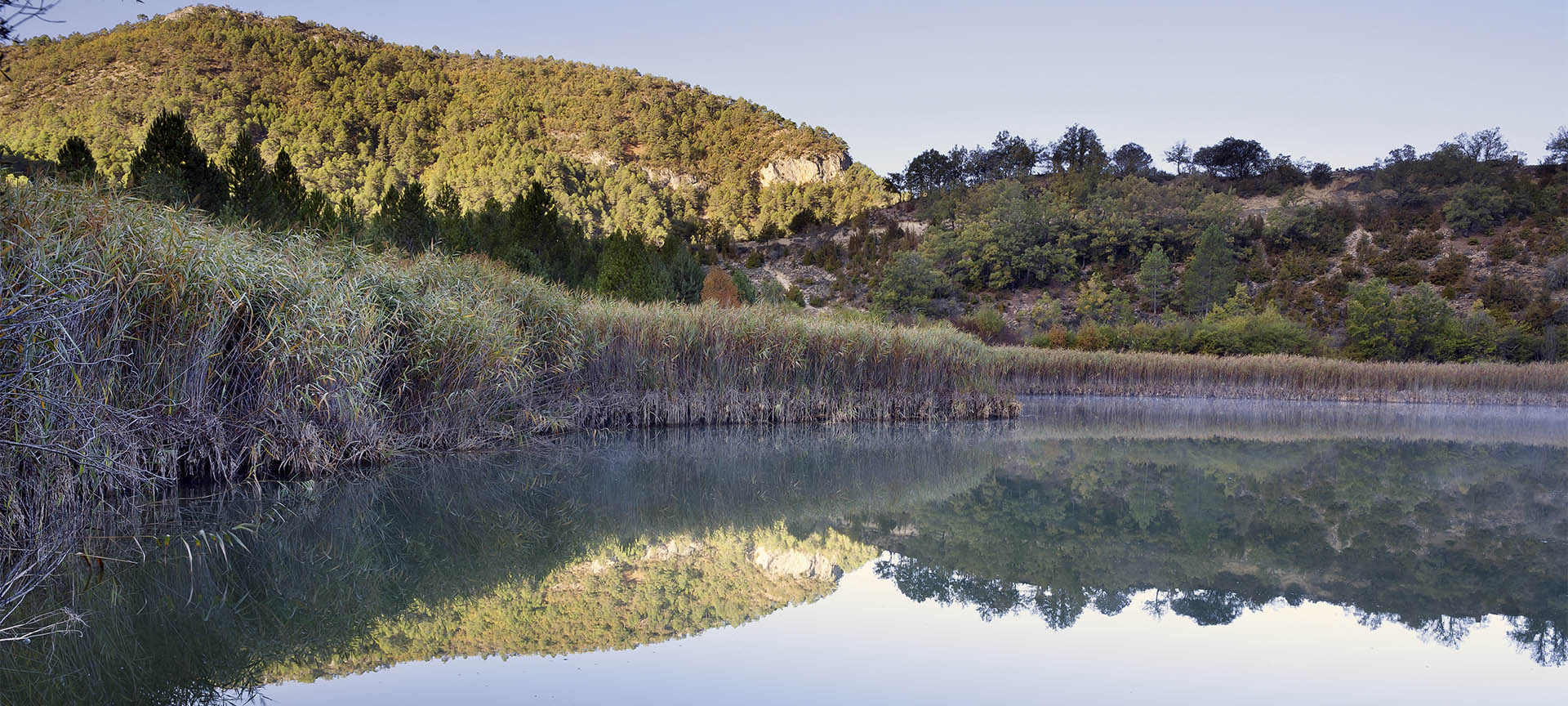 Vista de la laguna de Taravilla (Guadalajara, Castilla-La Mancha)