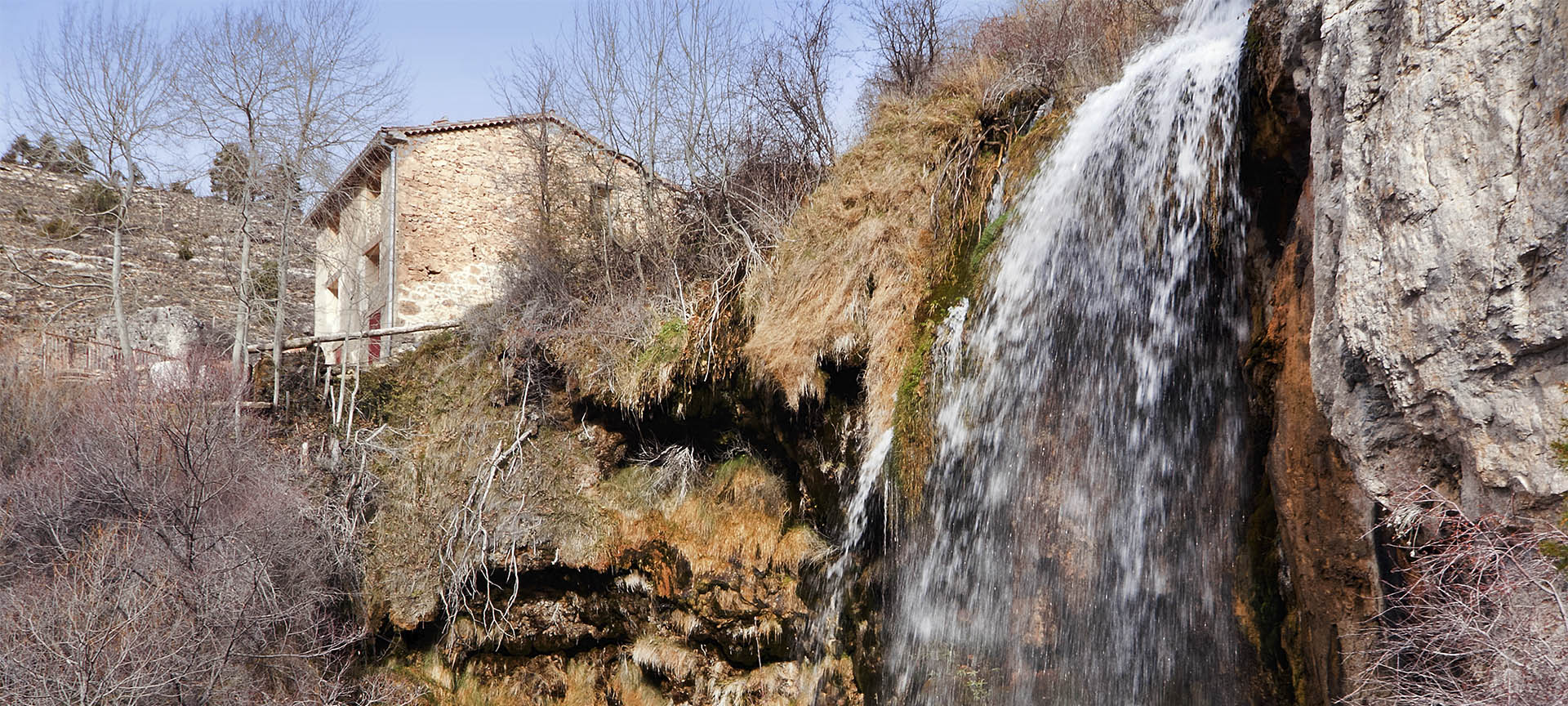 Cascada del Molino de la Chorrera, en Tragacete (Cuenca, Castilla-La Mancha)