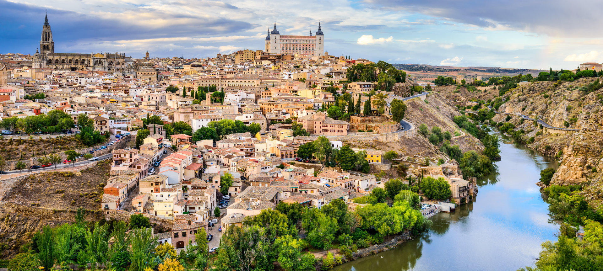 Panoramiczny widok na miasto Toledo, Kastylia–La Mancha