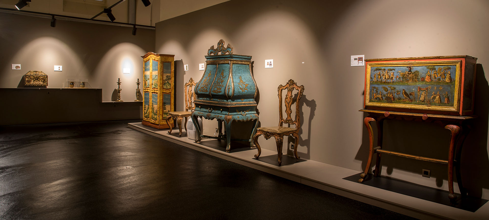 Innenansicht des Museums im Nuria-Pla-Haus