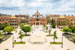 The Sant Pau Modernist site in Barcelona, Catalonia