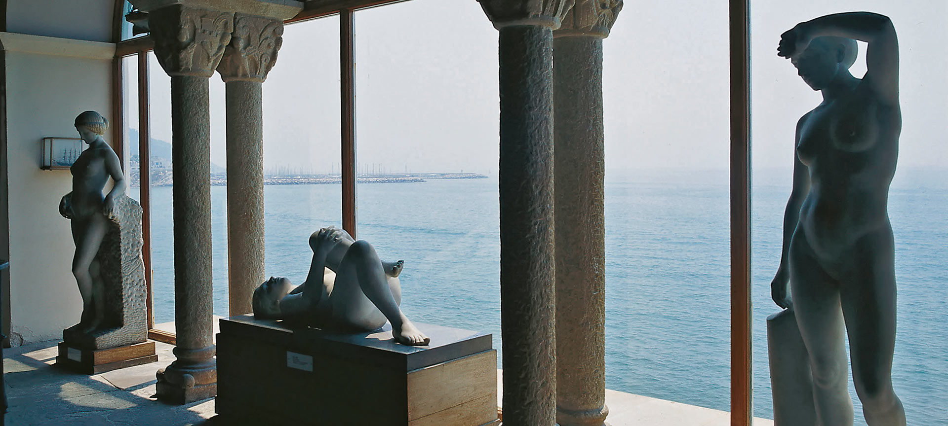 Viewing point at the Maricel Museum in Sitges. Barcelona Viewing point at the Maricel Museum in Sitges. Barcelona