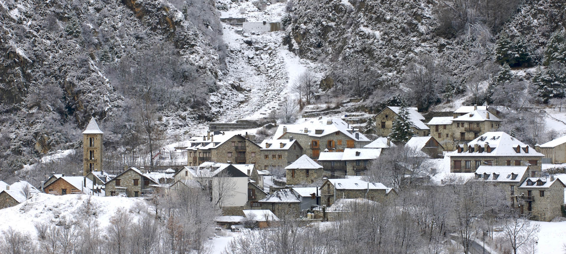 Panorama Erill-La-Vall, Lleida (Katalonia)