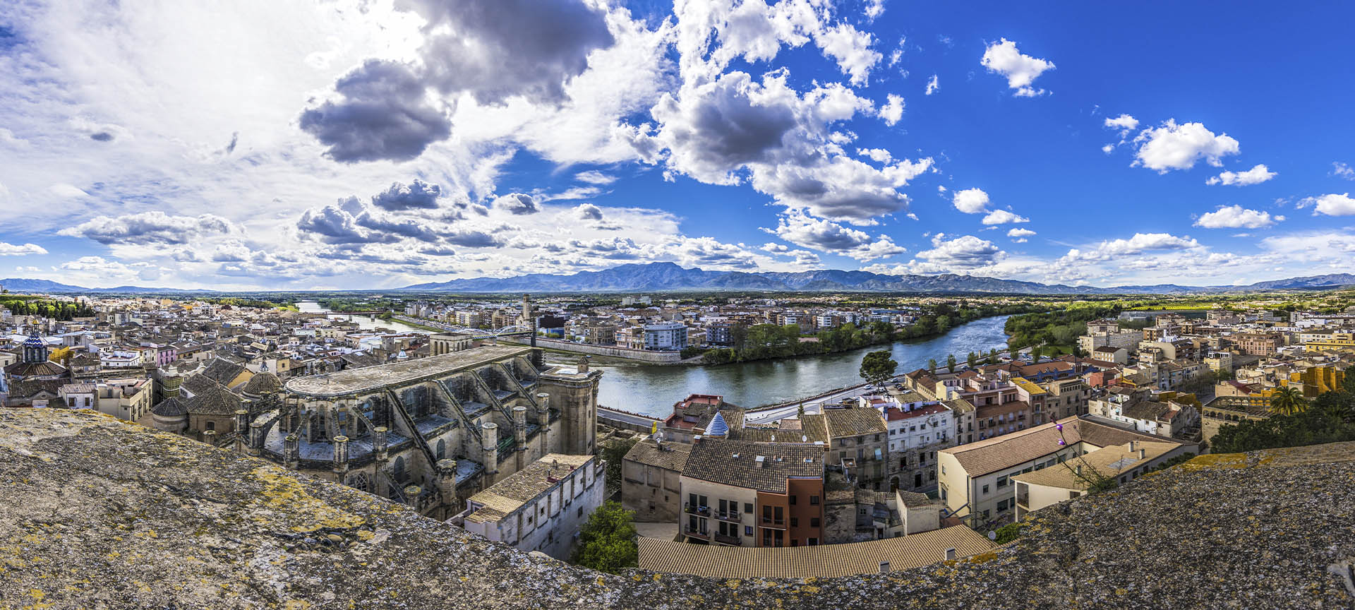 Vista general de Tortosa, Tarragona (Cataluña)
