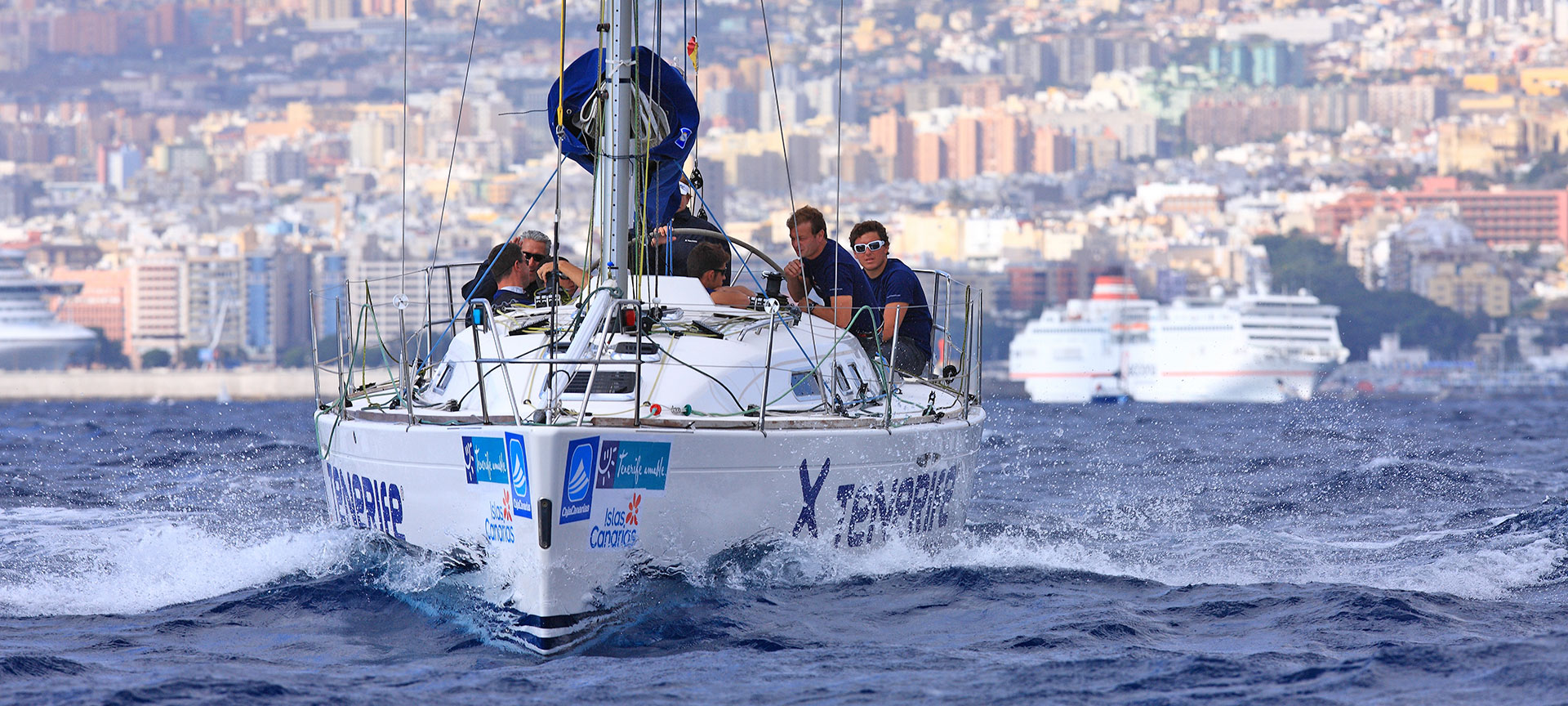 Sailing competition in Santa Cruz de Tenerife Sailing competition in Santa Cruz de Tenerife