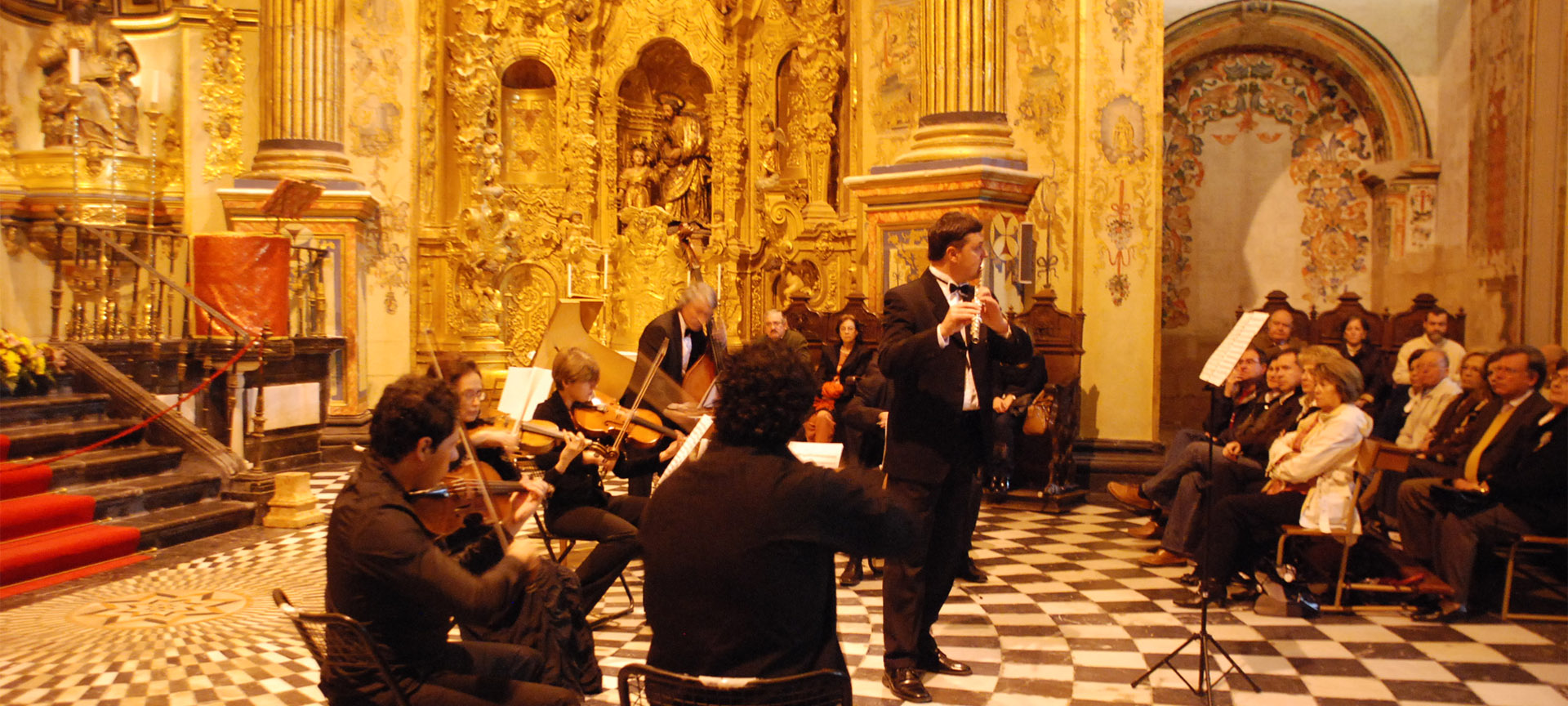 View of one of the concerts in the emblematic Sacred Chapel of El Salvador in Úbeda, during the 25th edition of the Festival. View of one of the concerts in the emblematic Sacred Chapel of El Salvador in Úbeda, during the 25th edition of the Festival.
