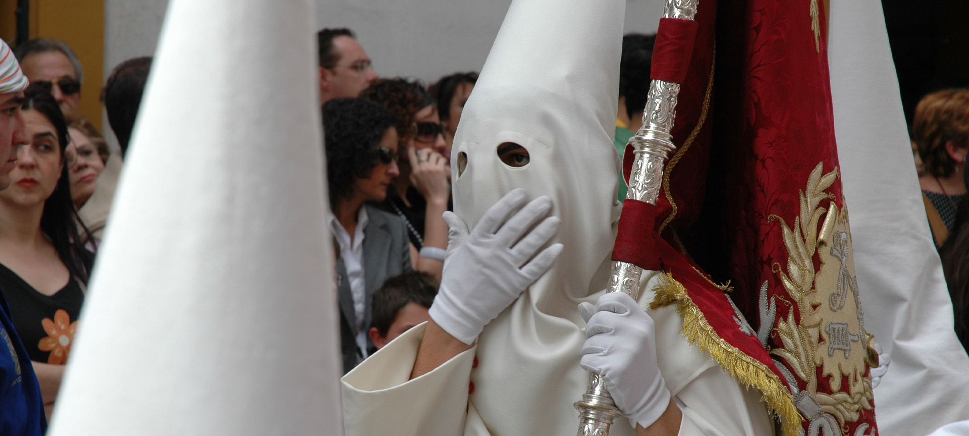 A penitent during Easter Week in Córdoba