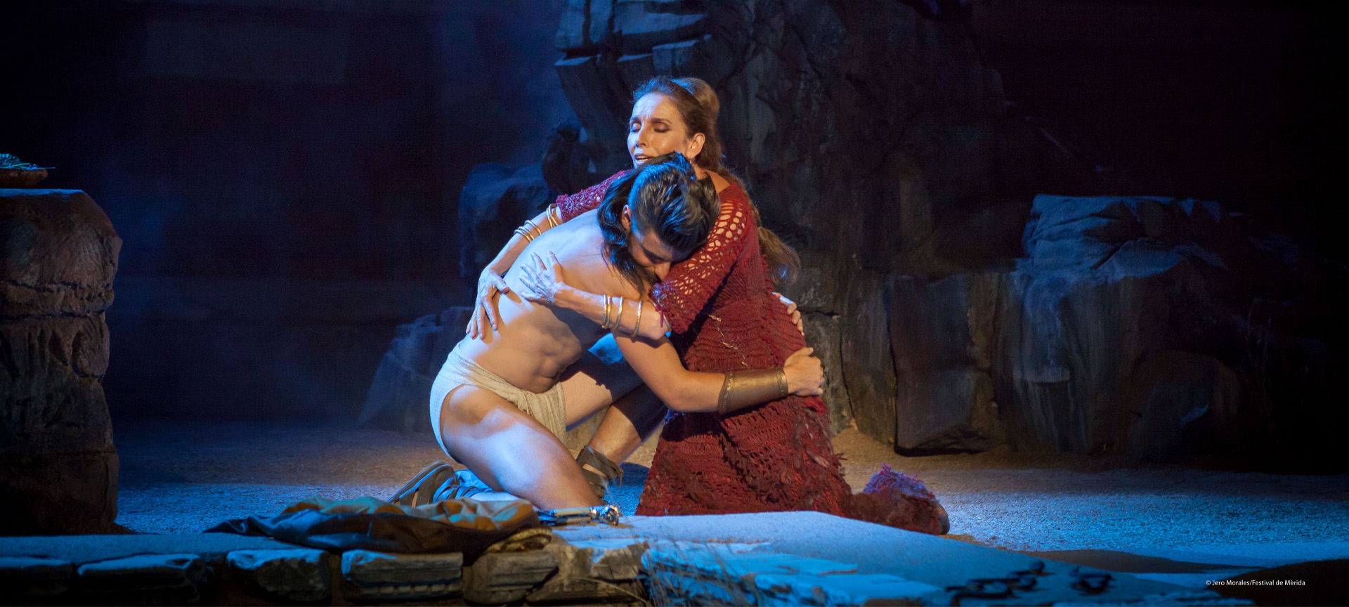 Performance of Medea at a past edition of the Classical Theatre Festival in Mérida