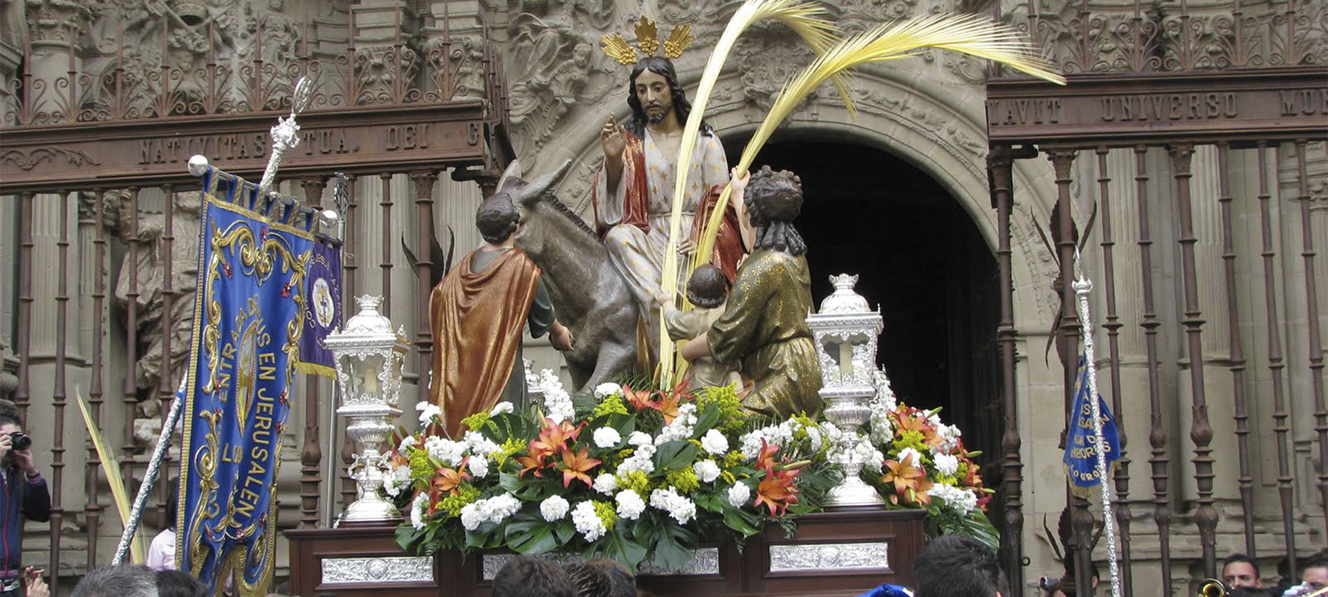 Processione de “La Borriquilla” la Domenica delle Palme, durante la Settimana Santa di Logroño (La Rioja)