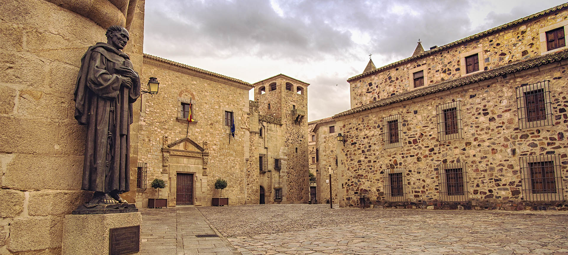 Santa María Square in Cáceres (Extremadura)