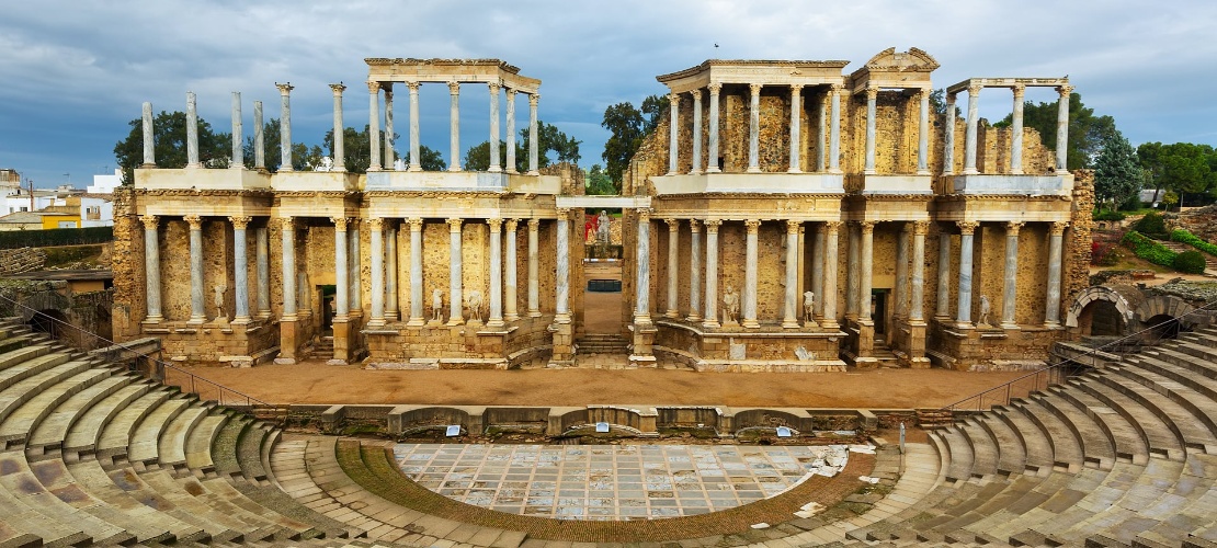 Roman Theatre of Merida in Badajoz, Extremadura Roman Theatre of Merida in Badajoz, Extremadura